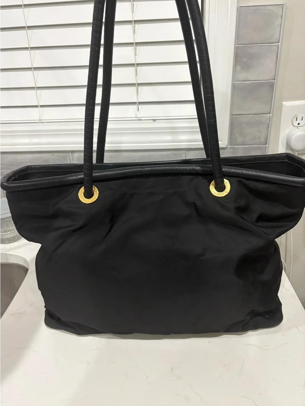 Celine  Tote Bag with Gold Accents